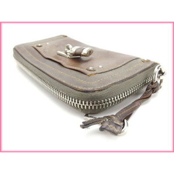 Chloe Paddington long Wallet padlock Bron White - Picture 3 of 6